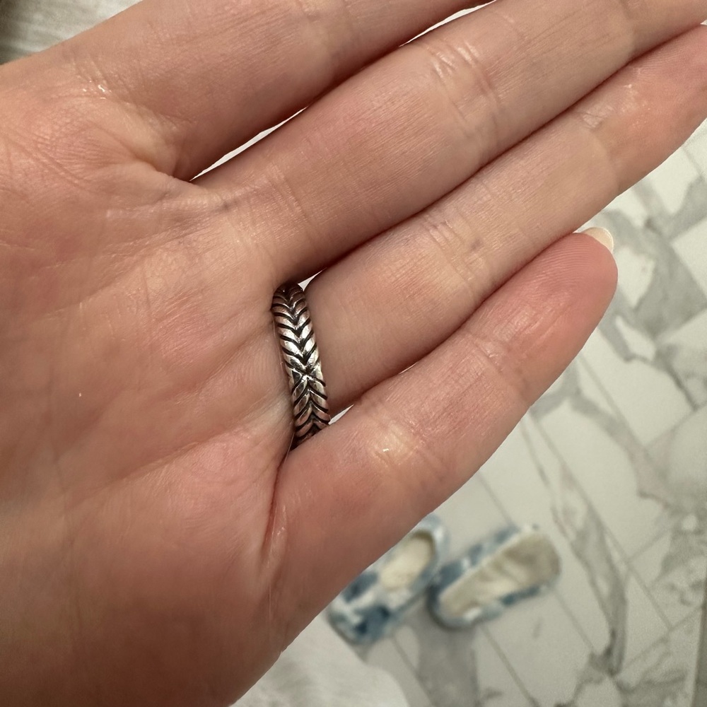 David Yurman Petite Albion in Sterling Silver with Prasiolite and Pavé Diamond - Picture 6 of 8